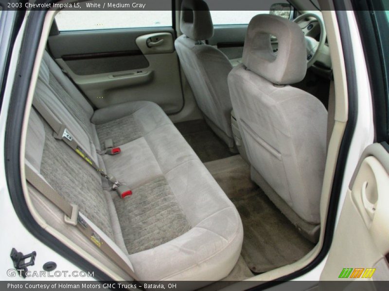 White / Medium Gray 2003 Chevrolet Impala LS