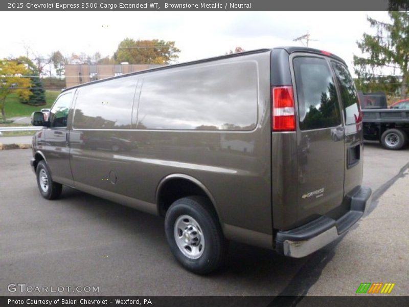 Brownstone Metallic / Neutral 2015 Chevrolet Express 3500 Cargo Extended WT