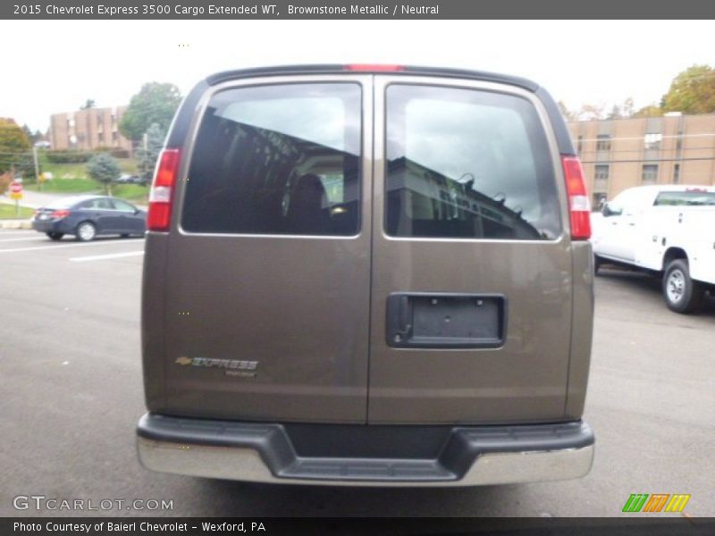 Brownstone Metallic / Neutral 2015 Chevrolet Express 3500 Cargo Extended WT