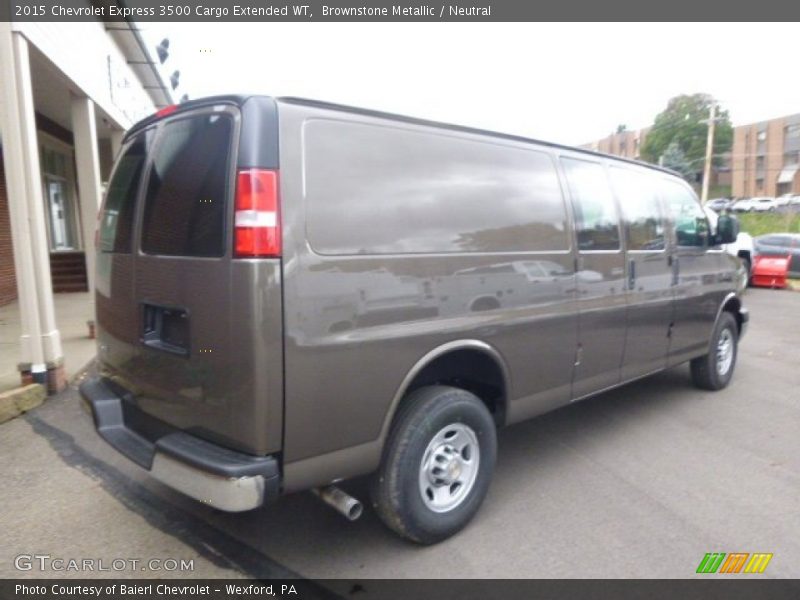 Brownstone Metallic / Neutral 2015 Chevrolet Express 3500 Cargo Extended WT