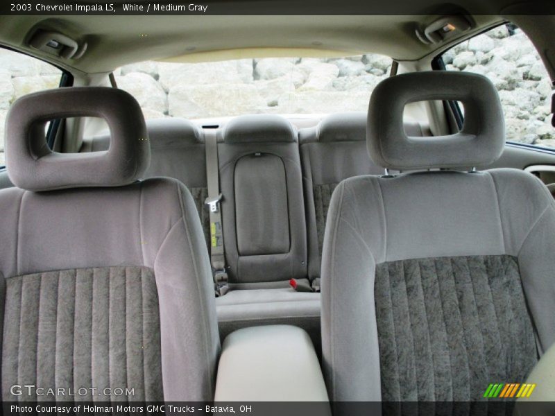 White / Medium Gray 2003 Chevrolet Impala LS