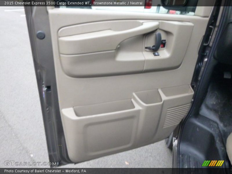 Brownstone Metallic / Neutral 2015 Chevrolet Express 3500 Cargo Extended WT