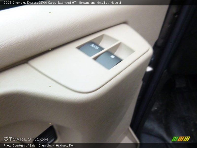 Brownstone Metallic / Neutral 2015 Chevrolet Express 3500 Cargo Extended WT