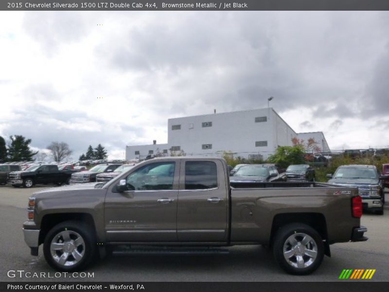 Brownstone Metallic / Jet Black 2015 Chevrolet Silverado 1500 LTZ Double Cab 4x4