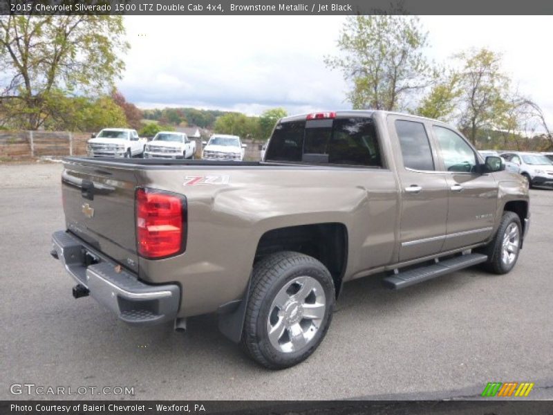 Brownstone Metallic / Jet Black 2015 Chevrolet Silverado 1500 LTZ Double Cab 4x4