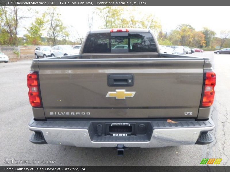 Brownstone Metallic / Jet Black 2015 Chevrolet Silverado 1500 LTZ Double Cab 4x4
