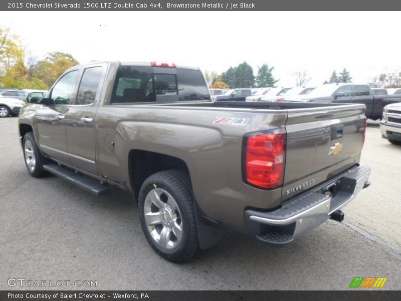 Brownstone Metallic / Jet Black 2015 Chevrolet Silverado 1500 LTZ Double Cab 4x4