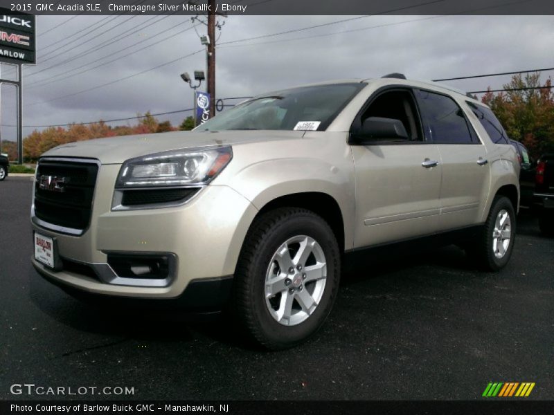 Champagne Silver Metallic / Ebony 2015 GMC Acadia SLE