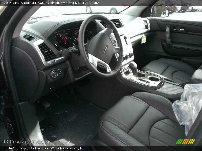 Midnight Amethyst Metallic / Ebony 2015 GMC Acadia SLT AWD