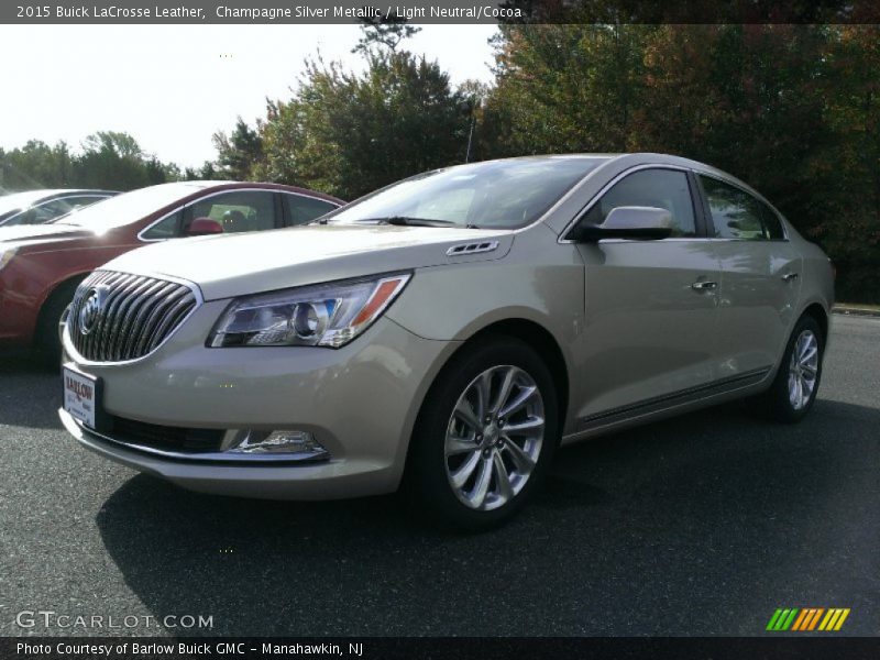 Champagne Silver Metallic / Light Neutral/Cocoa 2015 Buick LaCrosse Leather