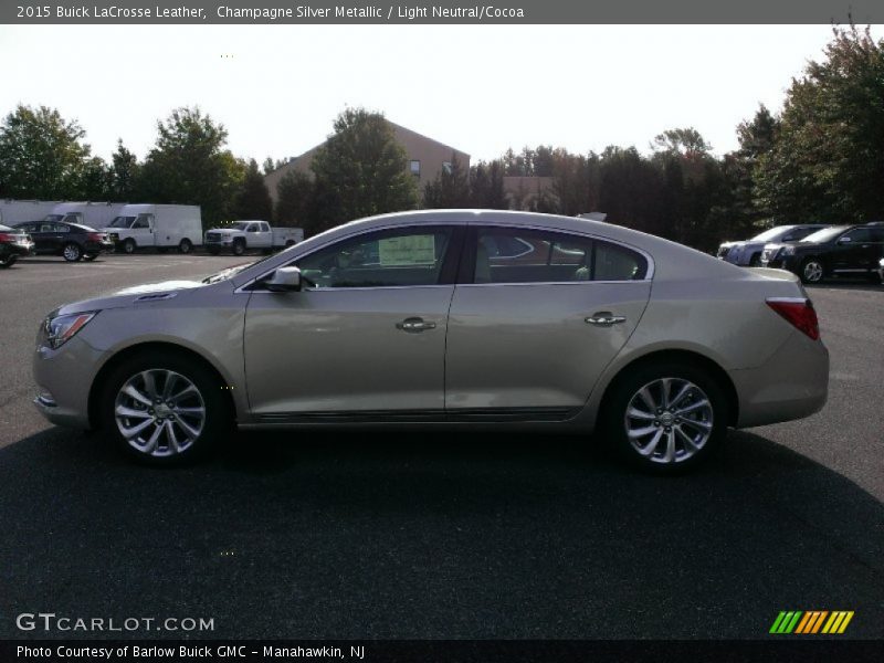 Champagne Silver Metallic / Light Neutral/Cocoa 2015 Buick LaCrosse Leather