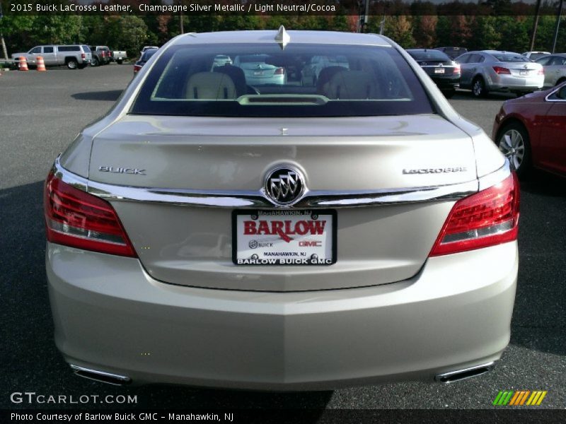 Champagne Silver Metallic / Light Neutral/Cocoa 2015 Buick LaCrosse Leather