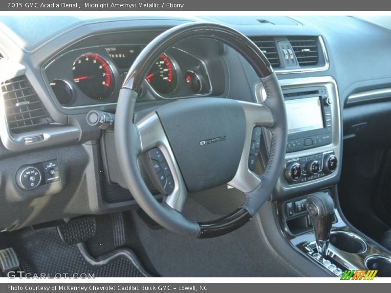 Midnight Amethyst Metallic / Ebony 2015 GMC Acadia Denali