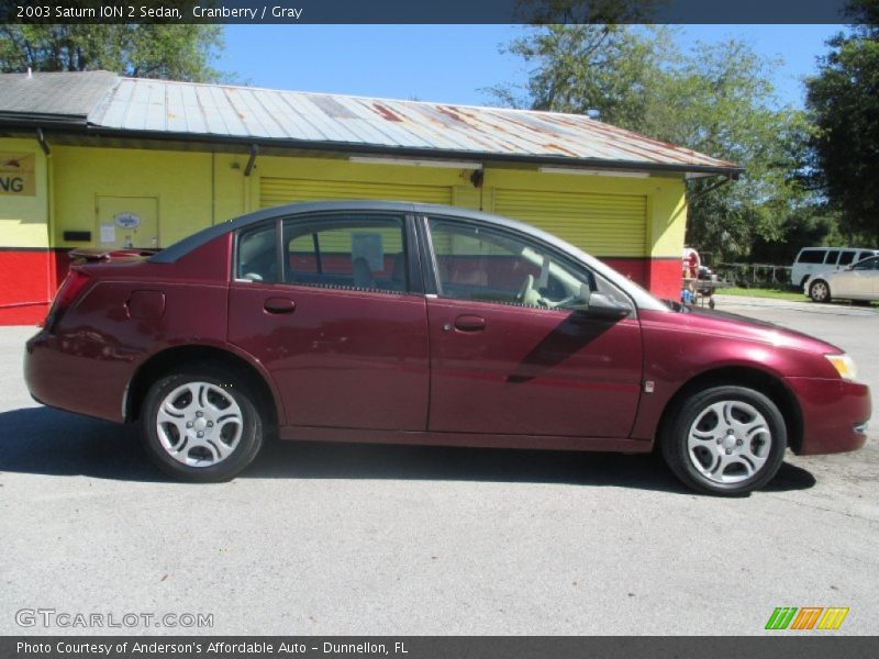 Cranberry / Gray 2003 Saturn ION 2 Sedan
