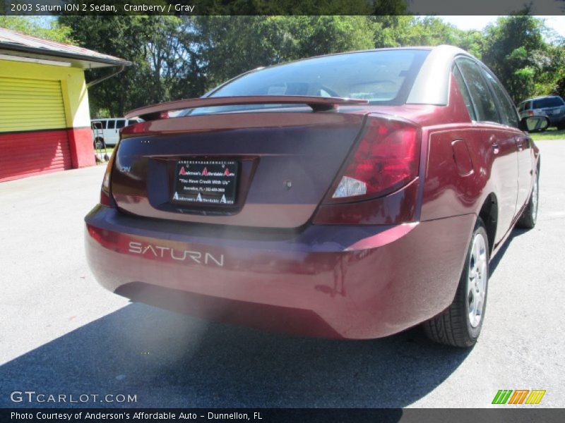 Cranberry / Gray 2003 Saturn ION 2 Sedan