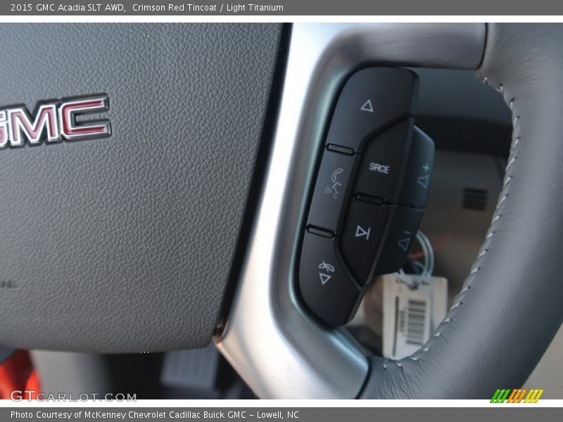Crimson Red Tincoat / Light Titanium 2015 GMC Acadia SLT AWD