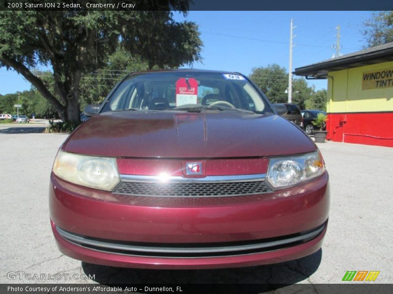 Cranberry / Gray 2003 Saturn ION 2 Sedan