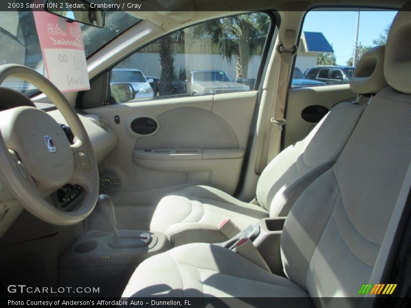 Cranberry / Gray 2003 Saturn ION 2 Sedan