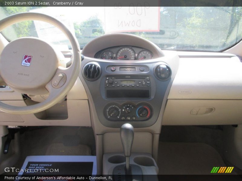 Cranberry / Gray 2003 Saturn ION 2 Sedan