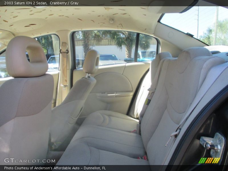 Cranberry / Gray 2003 Saturn ION 2 Sedan
