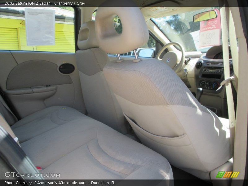 Cranberry / Gray 2003 Saturn ION 2 Sedan