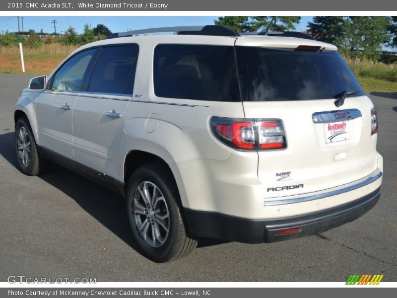 White Diamond Tricoat / Ebony 2015 GMC Acadia SLT