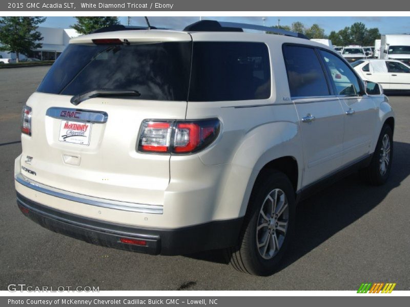 White Diamond Tricoat / Ebony 2015 GMC Acadia SLT