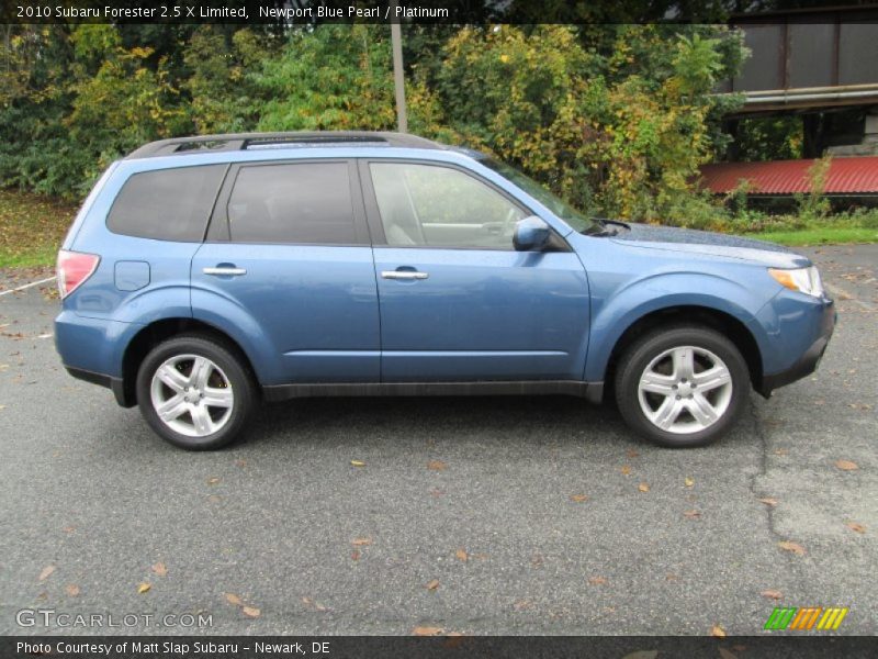 Newport Blue Pearl / Platinum 2010 Subaru Forester 2.5 X Limited