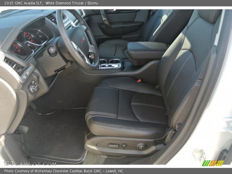 White Diamond Tricoat / Ebony 2015 GMC Acadia SLT