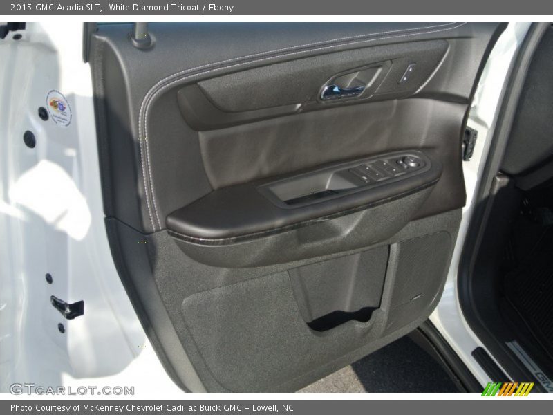 White Diamond Tricoat / Ebony 2015 GMC Acadia SLT