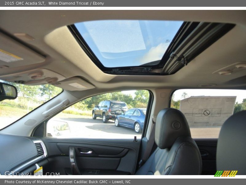 White Diamond Tricoat / Ebony 2015 GMC Acadia SLT