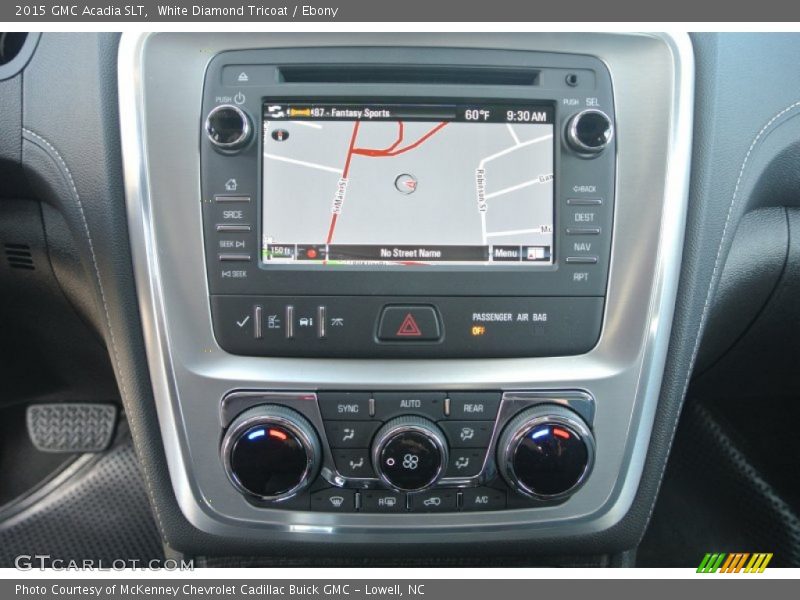 White Diamond Tricoat / Ebony 2015 GMC Acadia SLT