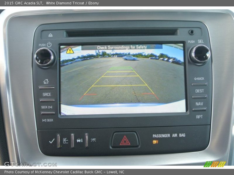 White Diamond Tricoat / Ebony 2015 GMC Acadia SLT