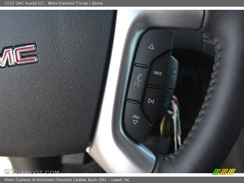 White Diamond Tricoat / Ebony 2015 GMC Acadia SLT
