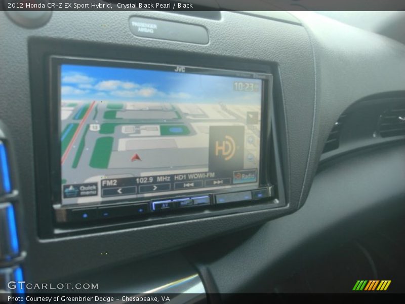 Crystal Black Pearl / Black 2012 Honda CR-Z EX Sport Hybrid
