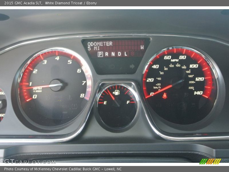 White Diamond Tricoat / Ebony 2015 GMC Acadia SLT