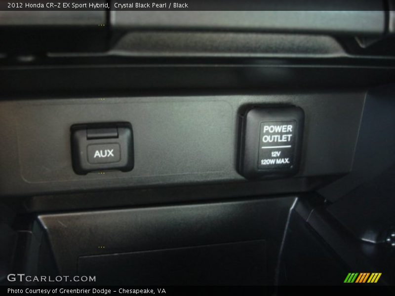 Crystal Black Pearl / Black 2012 Honda CR-Z EX Sport Hybrid