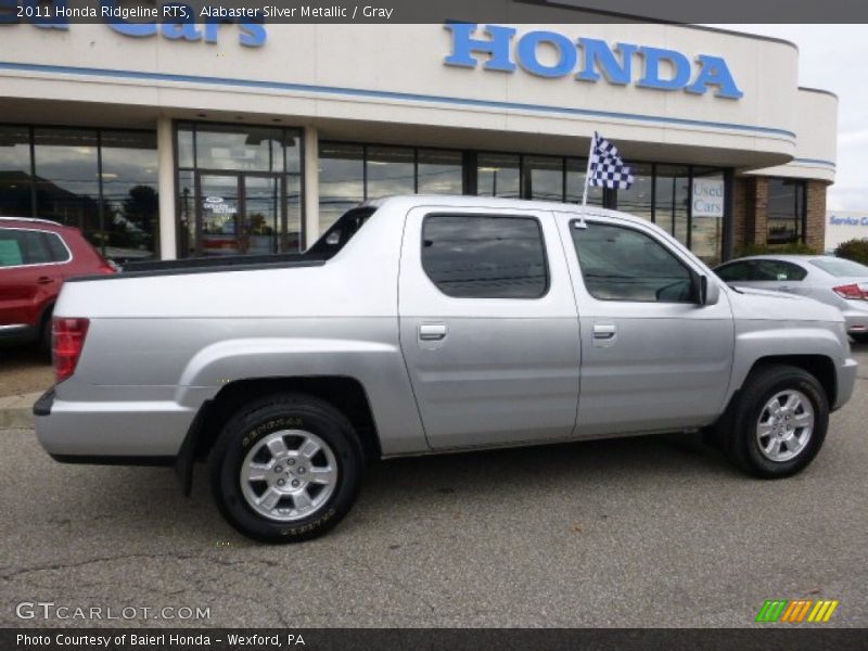 Alabaster Silver Metallic / Gray 2011 Honda Ridgeline RTS