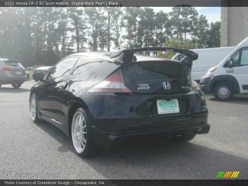 Crystal Black Pearl / Black 2012 Honda CR-Z EX Sport Hybrid