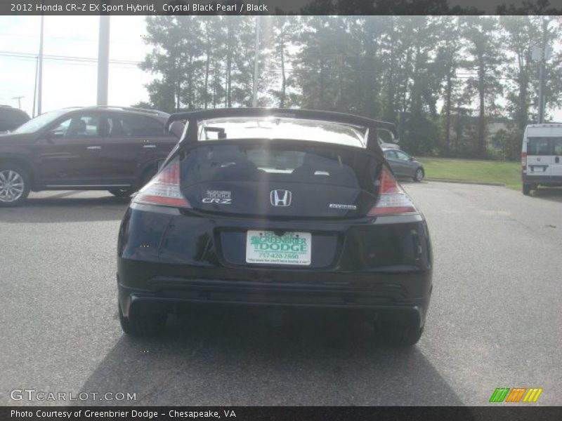 Crystal Black Pearl / Black 2012 Honda CR-Z EX Sport Hybrid