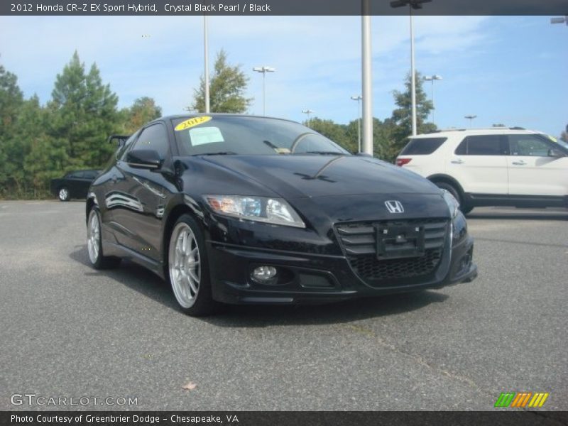 Crystal Black Pearl / Black 2012 Honda CR-Z EX Sport Hybrid
