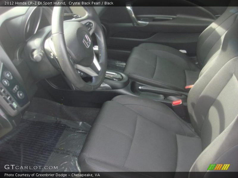 Crystal Black Pearl / Black 2012 Honda CR-Z EX Sport Hybrid