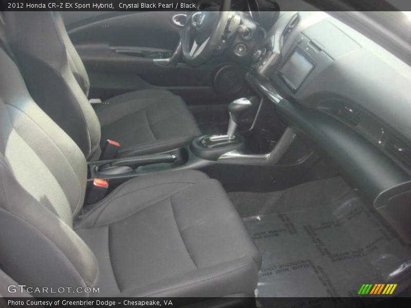 Crystal Black Pearl / Black 2012 Honda CR-Z EX Sport Hybrid