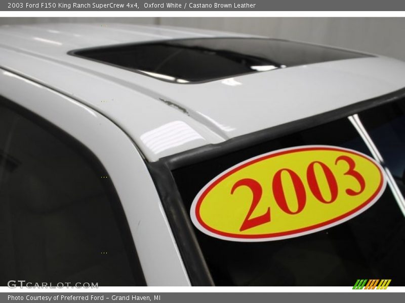 Oxford White / Castano Brown Leather 2003 Ford F150 King Ranch SuperCrew 4x4