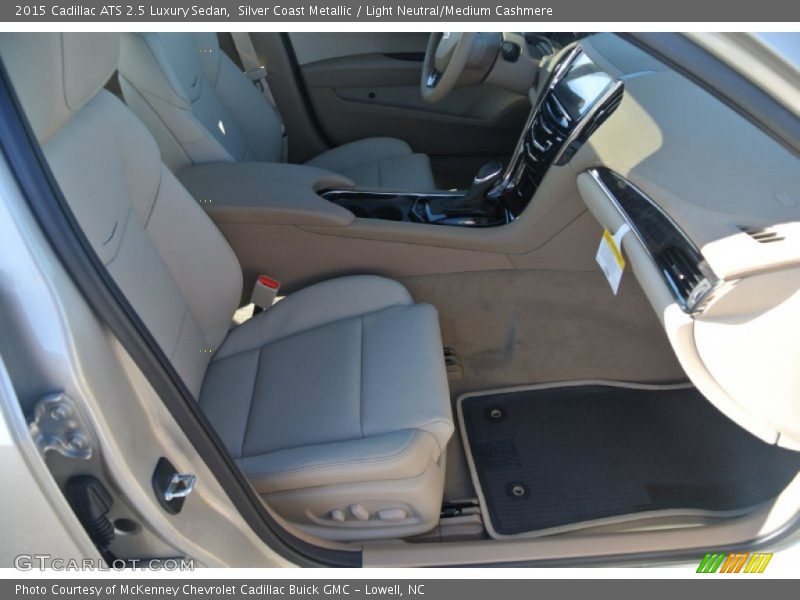 Silver Coast Metallic / Light Neutral/Medium Cashmere 2015 Cadillac ATS 2.5 Luxury Sedan