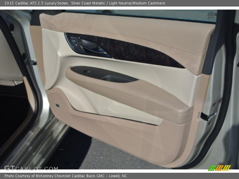 Silver Coast Metallic / Light Neutral/Medium Cashmere 2015 Cadillac ATS 2.5 Luxury Sedan