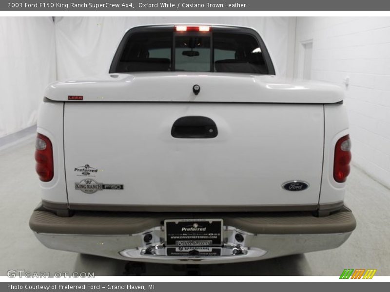Oxford White / Castano Brown Leather 2003 Ford F150 King Ranch SuperCrew 4x4