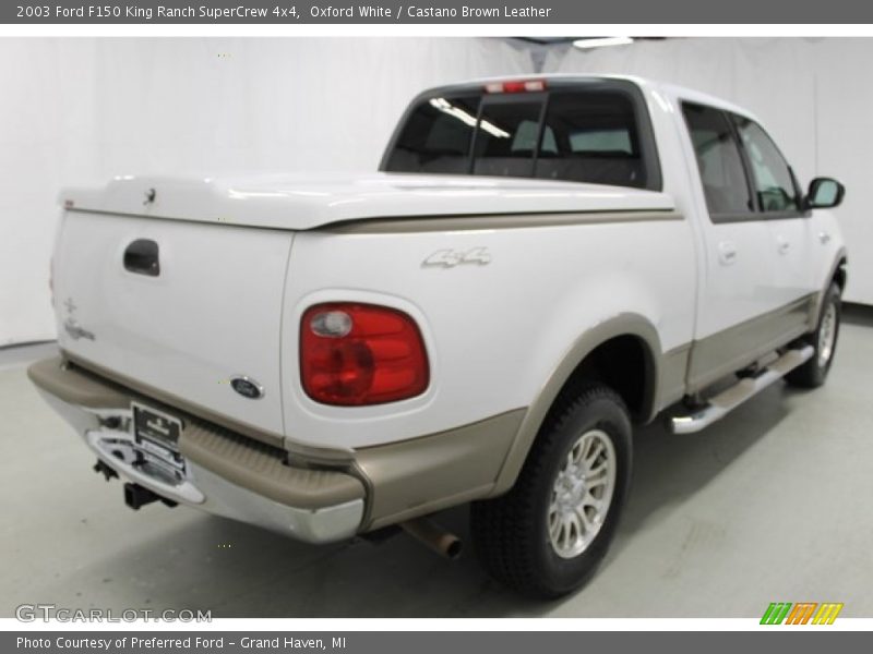 Oxford White / Castano Brown Leather 2003 Ford F150 King Ranch SuperCrew 4x4