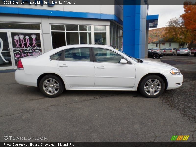 Summit White / Neutral 2013 Chevrolet Impala LT