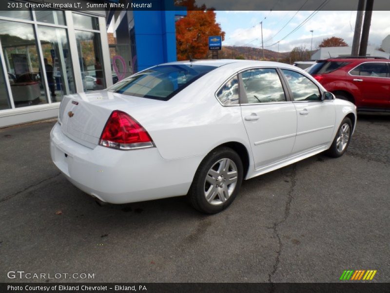 Summit White / Neutral 2013 Chevrolet Impala LT